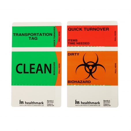 Quick Turnover 2-Part Clean-Dirty Label